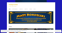 Desktop Screenshot of mattkprovideo.com
